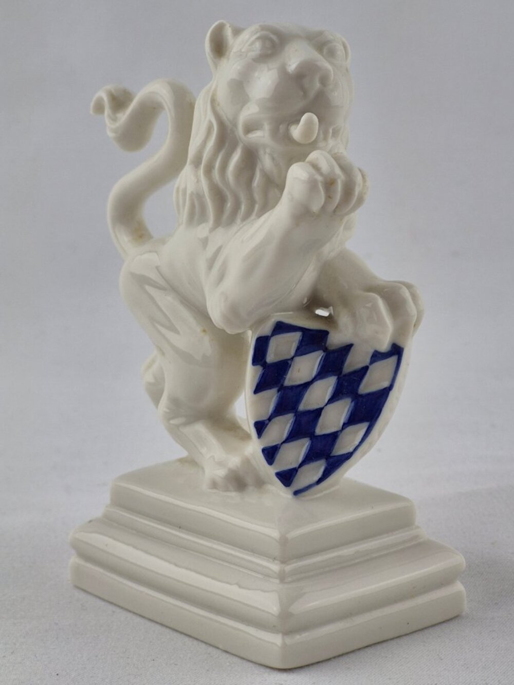 Antique Nymphenburg Porcelain Bavarian Lion Figurine